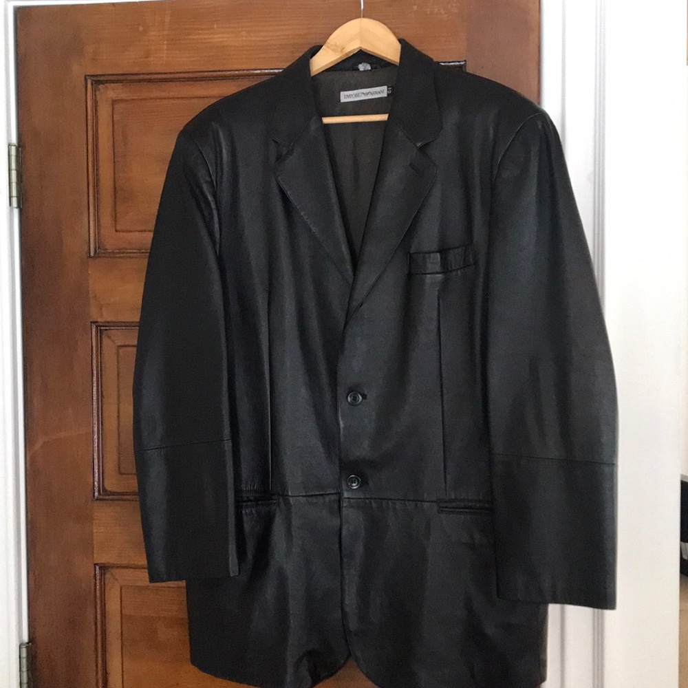 Emporium Armani Men's leather blazer